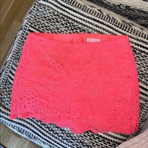 Pink Lilly Pulitzer skort. Used with care